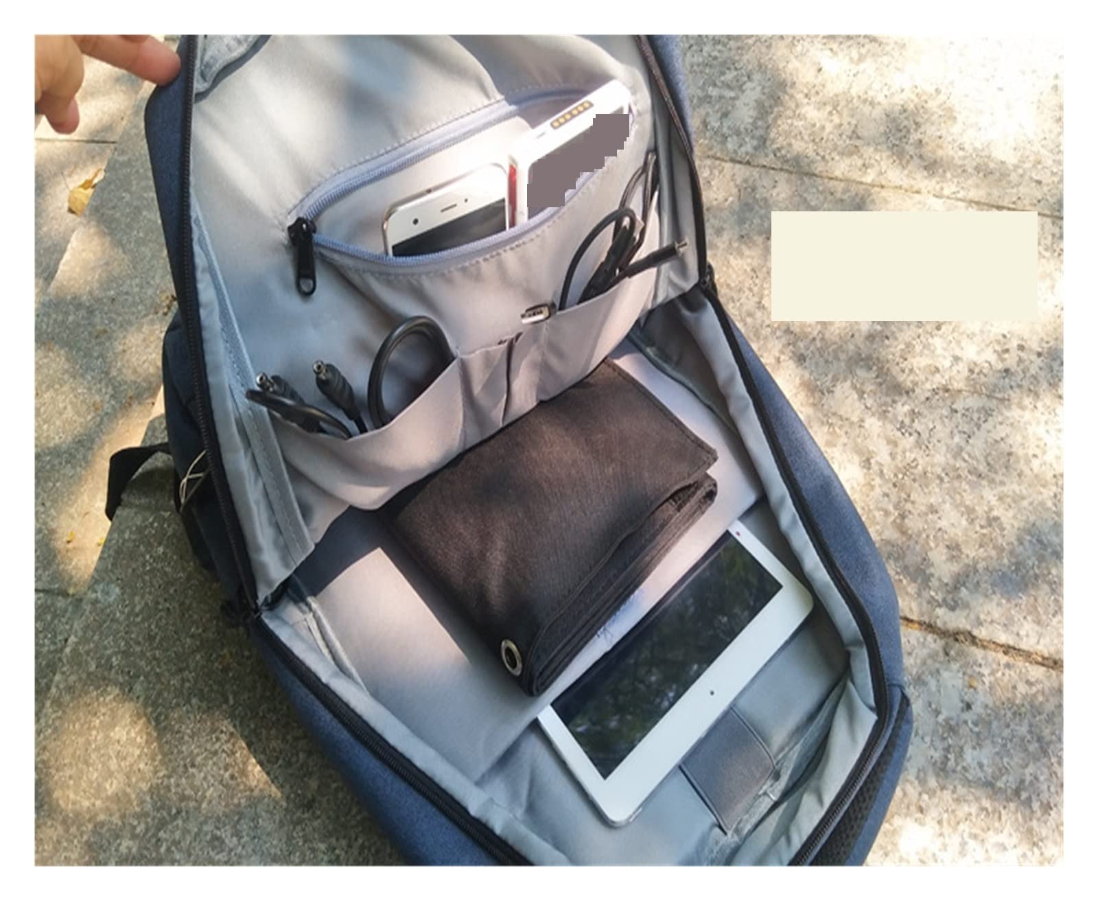 Pannello solare portatile con modulo di alimentazione solare, alimentatore for accumulo di energia da 42 W, supporto for pannello solare pieghevole for power bank, generatore