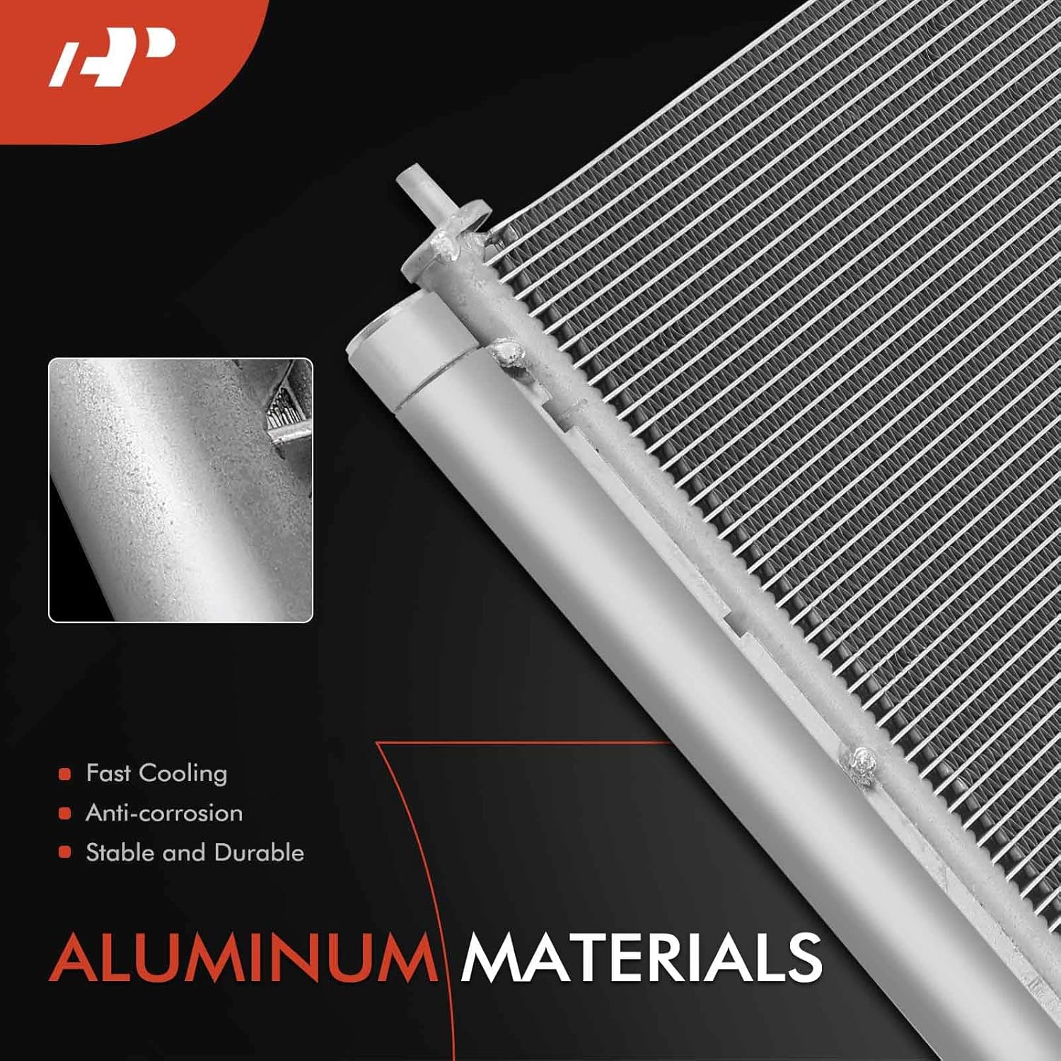 A-Premium A/C Condenser & Cooling Fan Assembly Compatible with Acura TLX 2015-2020 2.4L, Replace# 80110TZ3A01, 386165A2A02, 3PC-Set