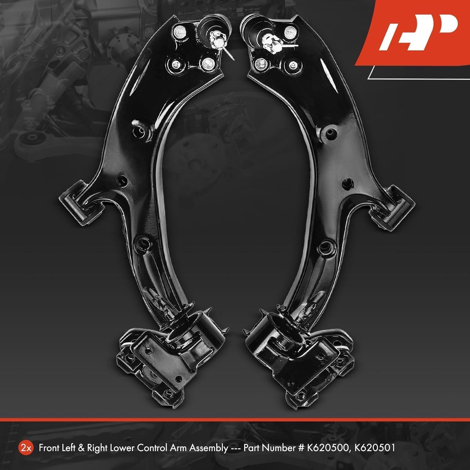 A-Premium 2 x Front Lower Control Arms, with Ball Joint & Bushing, Compatible with Honda CR-V CRV 2007 2008 2009 2010 2011