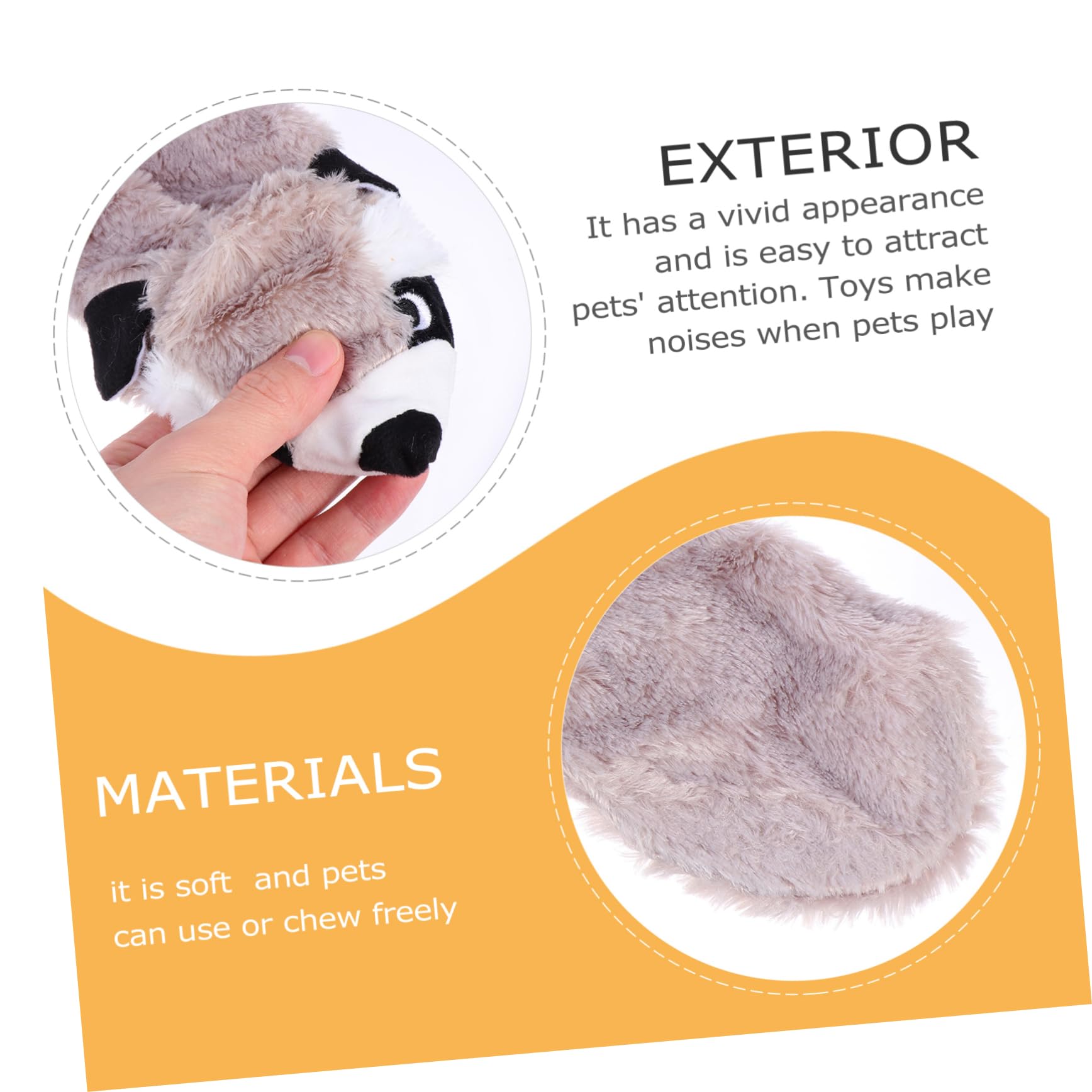 COLLBATH 6 Piezas Juguete Molar de Felpa Juguete para Mascotas Juguete para Masticar Perros Juguetes de Peluche Juguete para rechinar los de Perro Juguete de Peluche para Mascotas