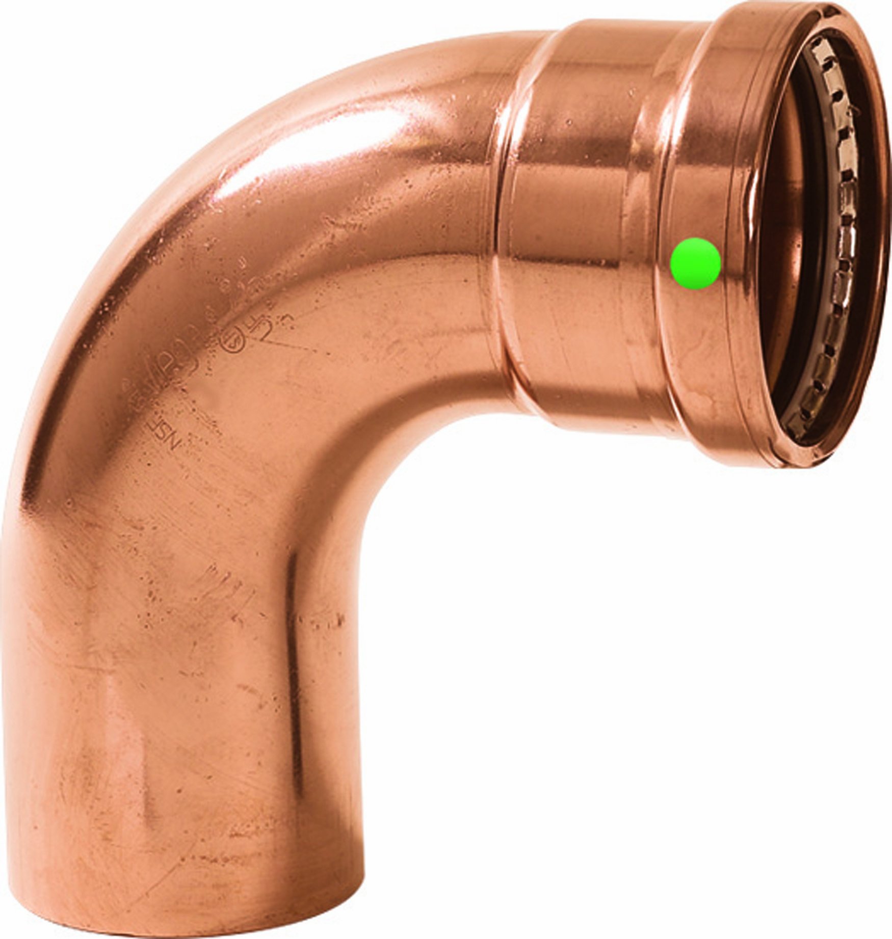 ProPress XL-C 90 street elbow, 2.5"x2.5", Copper, 1 Pack (20638)