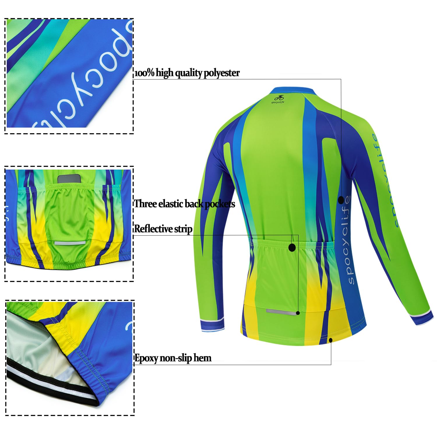 Rennrad Trikot Herren Fahrradbekleidung Herren Set Rad Trikots Radtrikot Langarm Rennrad Anzug MTB