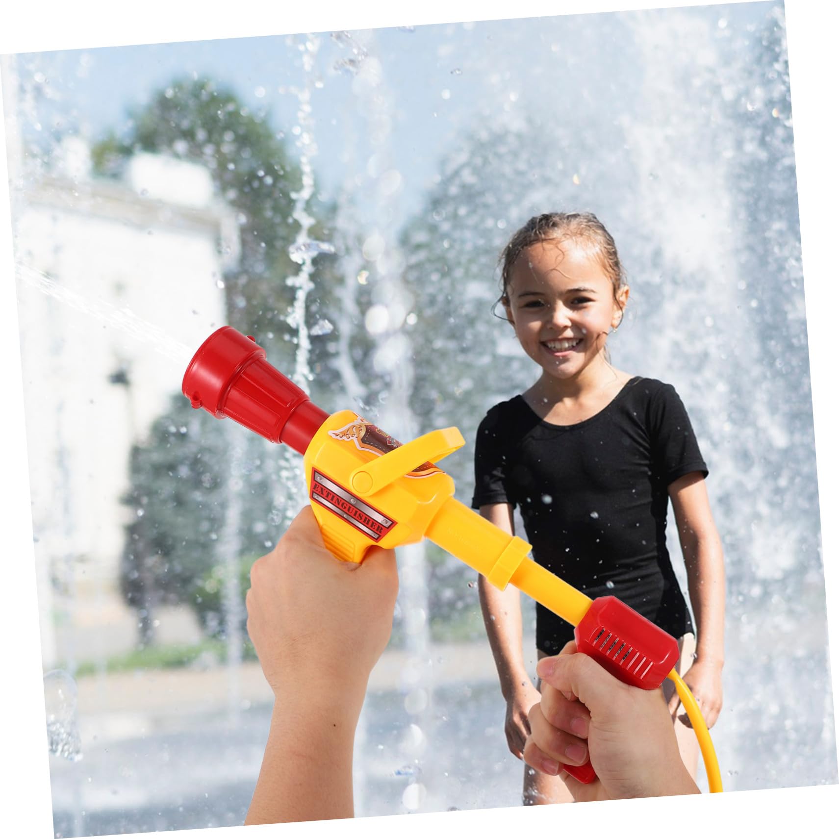 Pistola ad Acqua Zaino Antincendio Rosso per Bambini | Backpack Water Shooter, Kids Water Shooter Toy, Vacanze Estive, Plastico Leggero per Giardino e Piscina