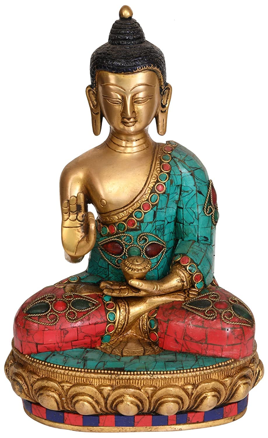 Bouddha de bénédiction sacré pour harmoniser l'ambiance zen de votre salon