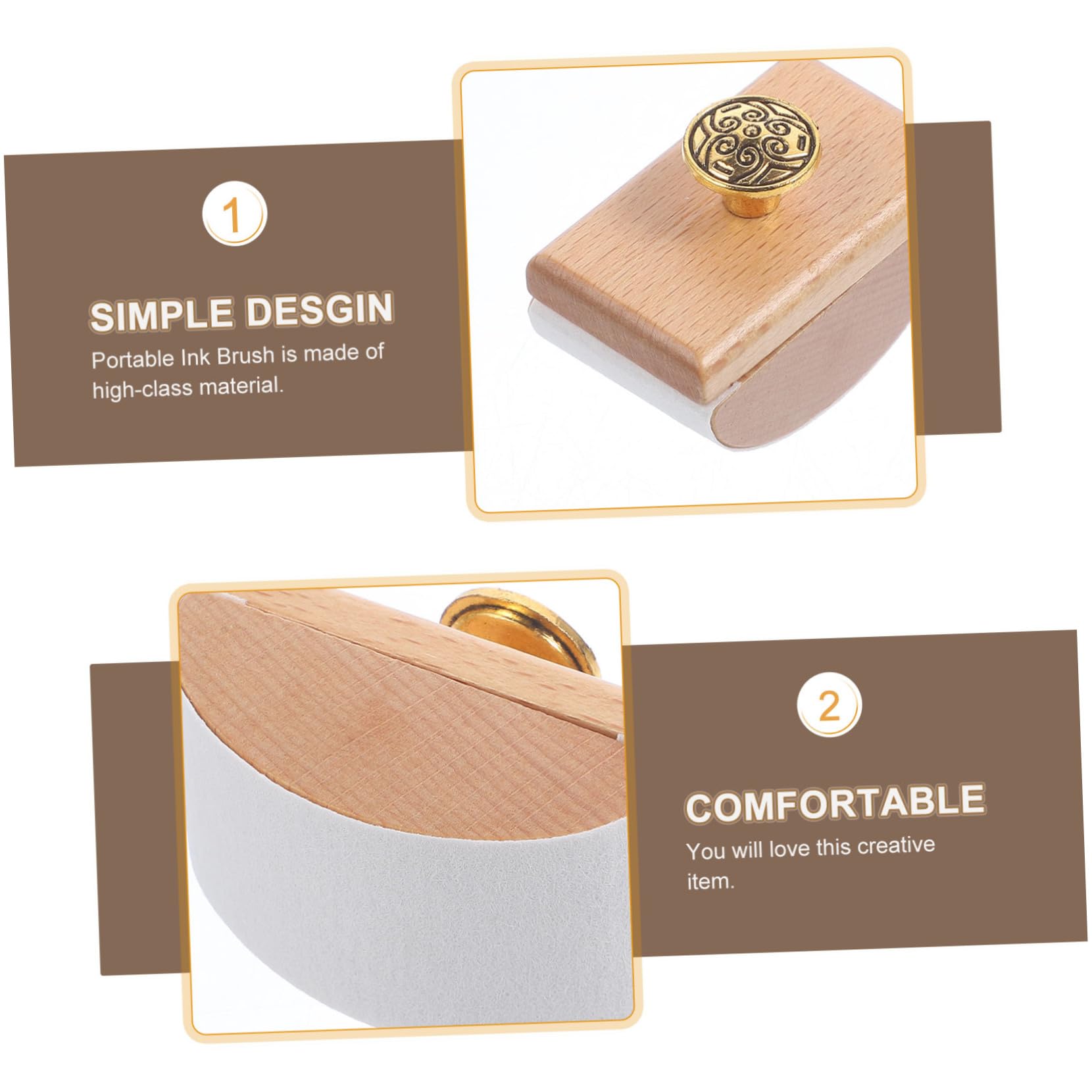 STOBOK Assorbitore Inchiostro in Legno e Lega di Zinco Portatile Carta Assorbente ad Asciugatura Rapida per Penna Stilografica