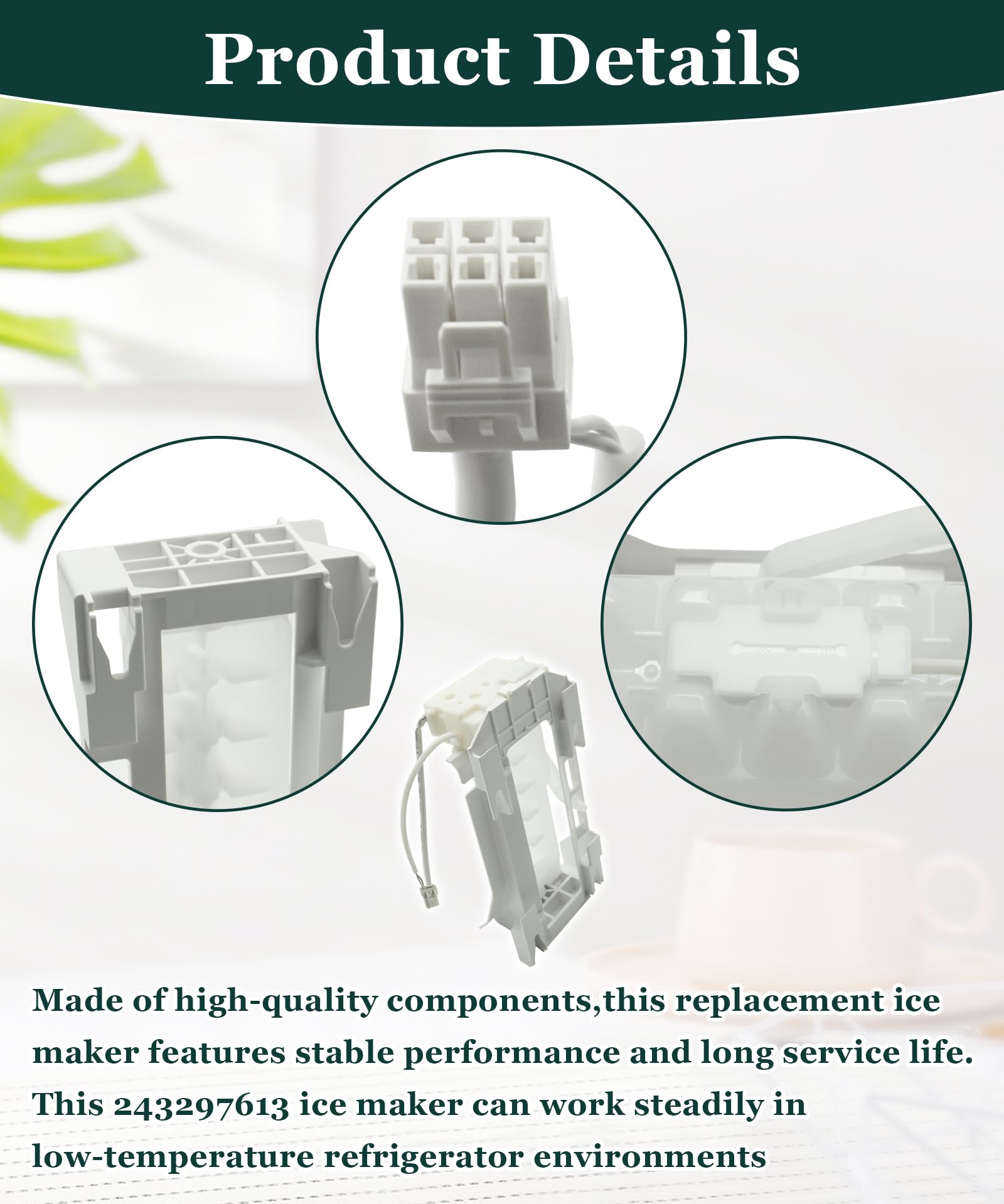 243297613 243297609 - Conjunto de máquina de hielo para refrigerador