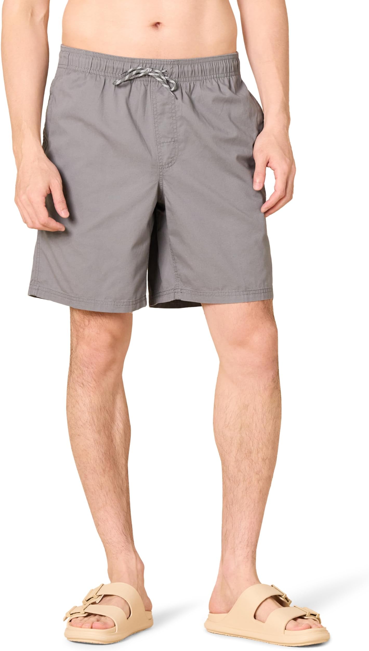 Amazon EssentialsMen's 8" Inseam Relaxed-Fit Drawstring Walk Shorts (Available in Plus Size)OEKO-TEX STANDARD 100