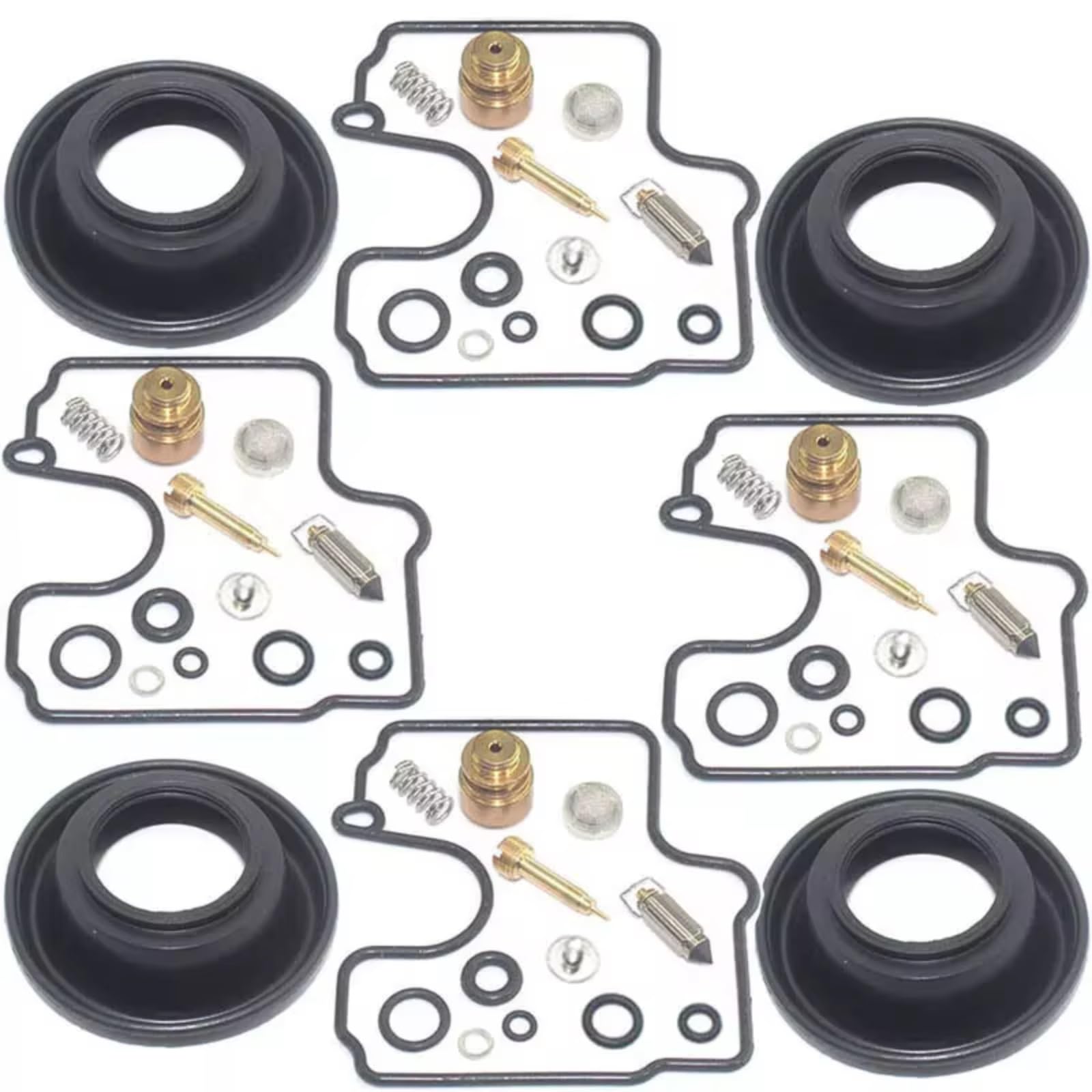 Moto Kit Di Riparazione Carburatore Compatibile con GSX-R 600 1997-2000 Per GSX-R750 1997 Per GSX-R750W 1996 A Membrana Kit riparazione