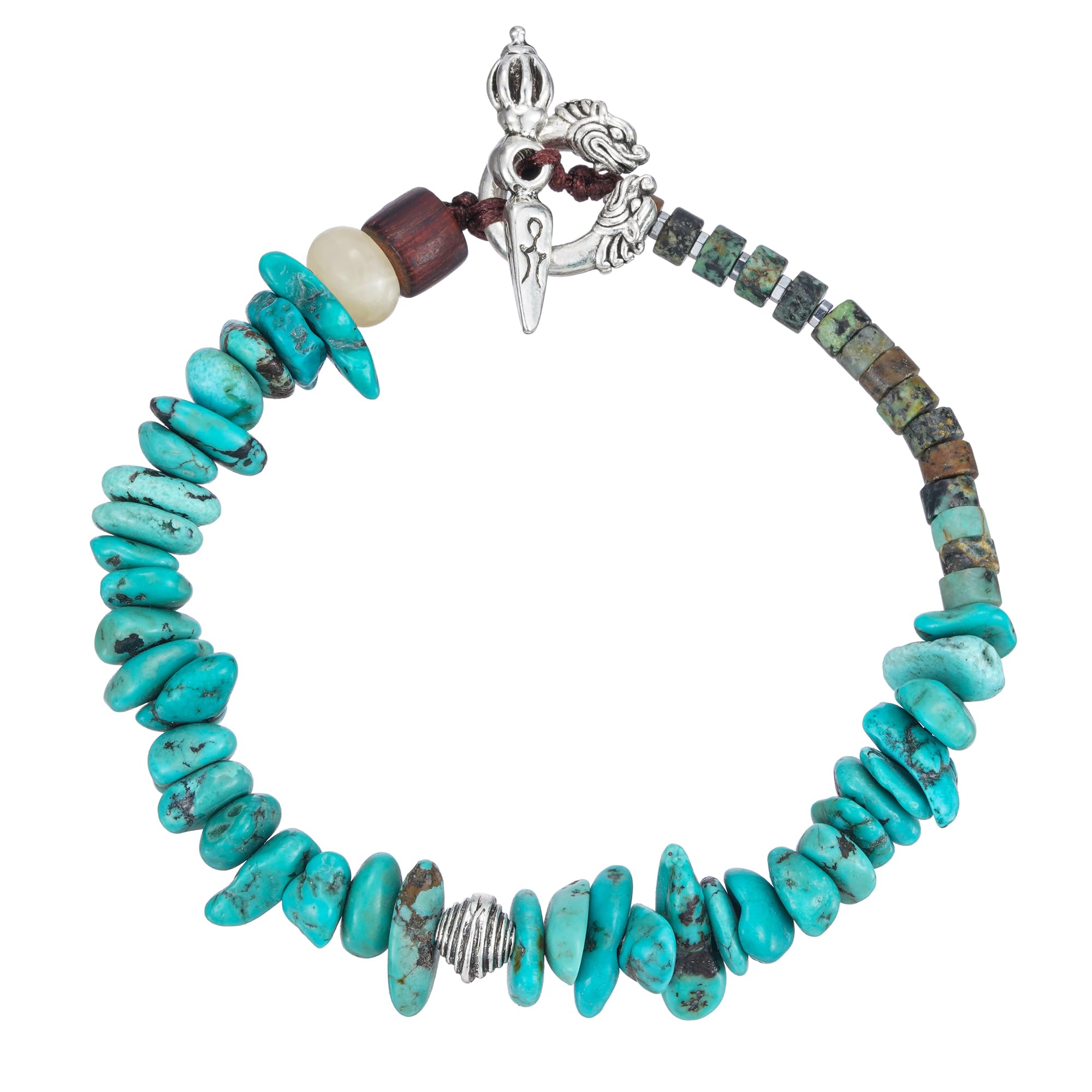 Plumiss Women Boho Handmade Natural Stone Crystal Leather Bead Wrap Bracelets Collection