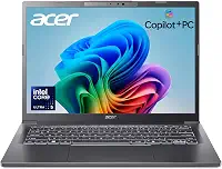 acer Aspire 14 AI Copilot+ PC | Tela WUXGA de 14 polegadas | Processador Intel Core Ultra 5 226V | NPU: até 40 tops - GPU: até 53 tops | Intel ARC 130V | 16GB LPDDR5X | SSD de 512 GB | Wi-Fi 6E | A14
