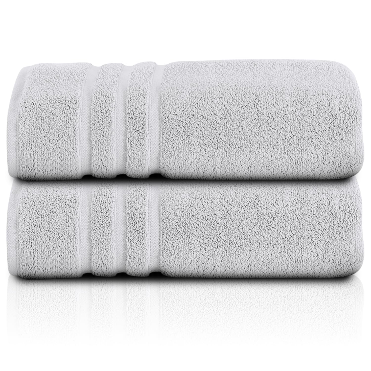 GC GAVENO CAVAILIA Egyptian Cotton Towel Set (70x120 Cm) - 2 Piece Fast Drying Large Bath Towels - Highly Water Absorbent Towels For Bathroom - Easycare - Super Soft