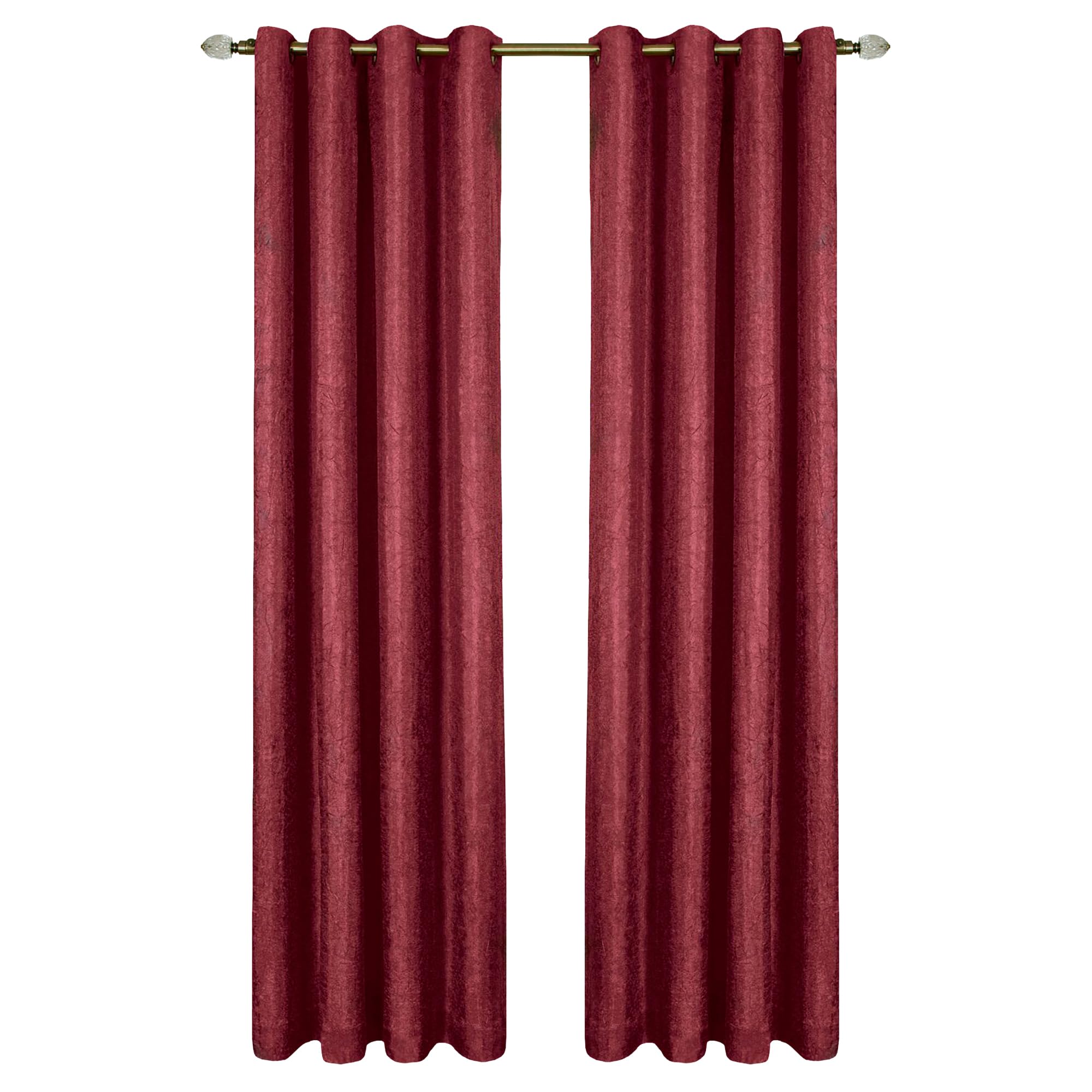 Panneau de rideau doublé Taylor coloris bordeaux au tombé lourd et chic