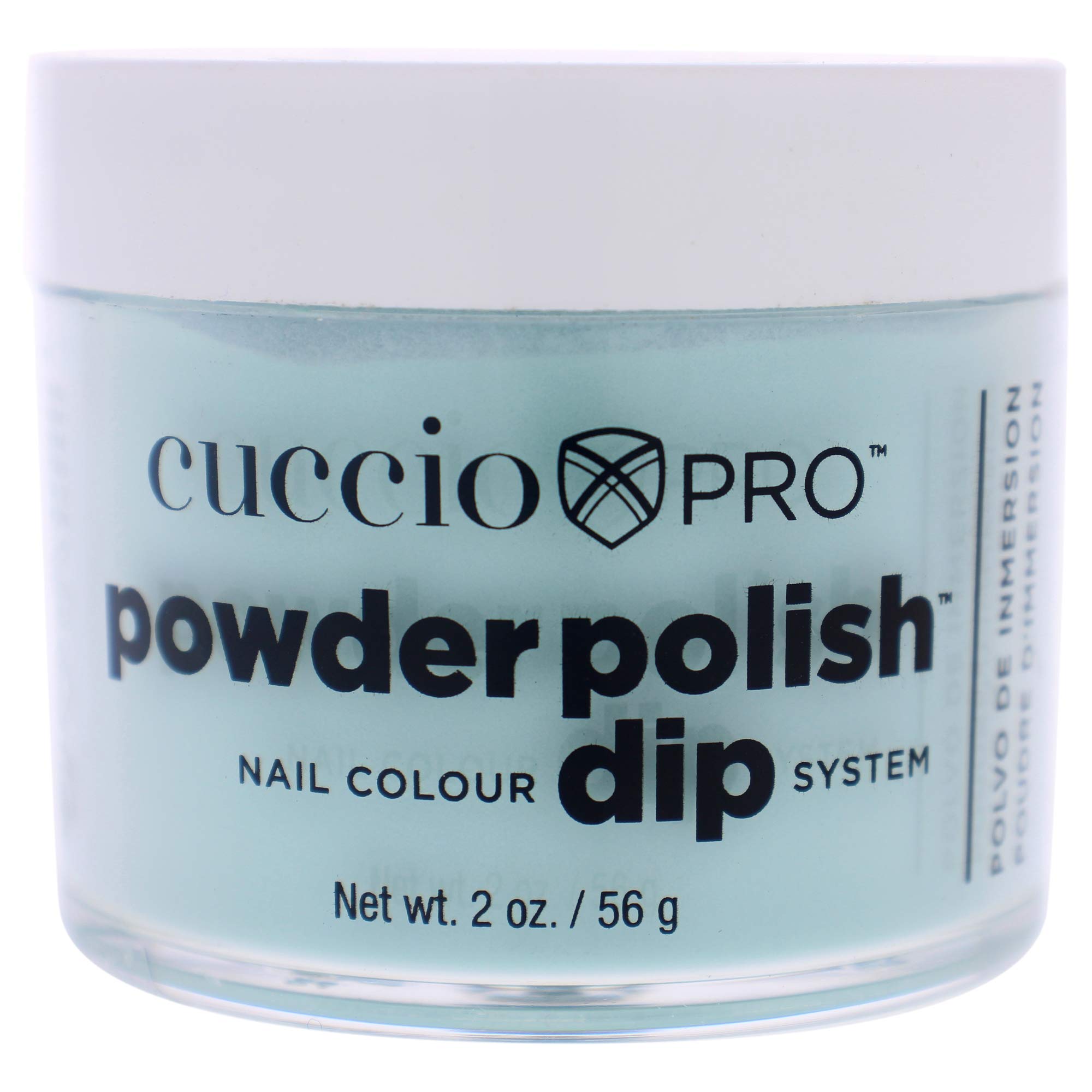 Cuccio Pro Powder Polish Dip - Aquamarine - Nail Lacquer for Manicures & Pedicures, Easy & Fast Application/Removal - No LED/UV Light Needed -