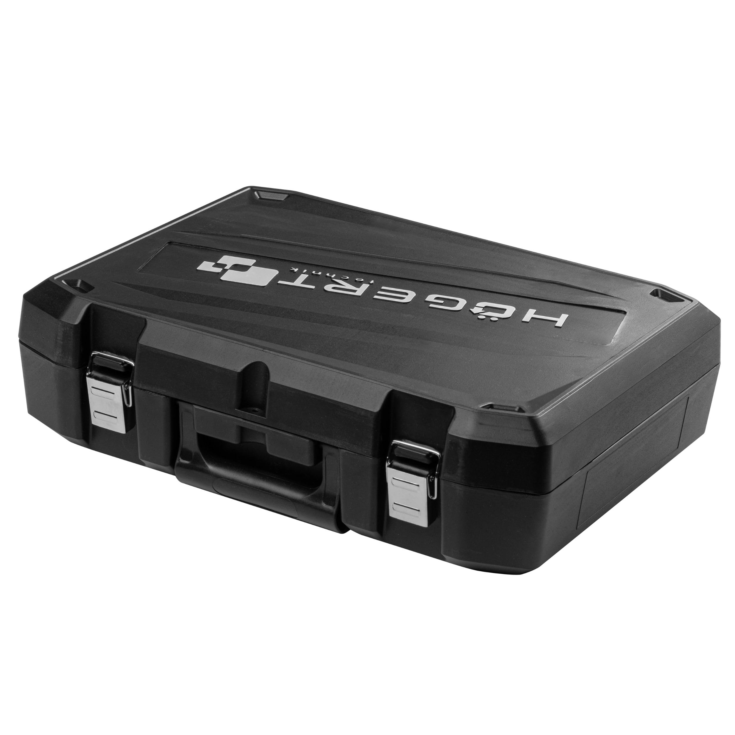 HÖGERT TECHNIK Juego de destornilladores de impacto inalámbricos, 18 V, 200 Nm, par de torsión, batería de 4,0 Ah, cargador de 4 A, maletín, motor sin escobillas, iluminación LED, protección contra