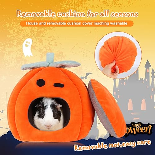 Miniatura 3 de YUEPET Cama de conejillo de indias, cueva de invierno, cálido y acogedor, escondite para conejo enano, conejo, hurón, hámster, chinchilla, erizo,