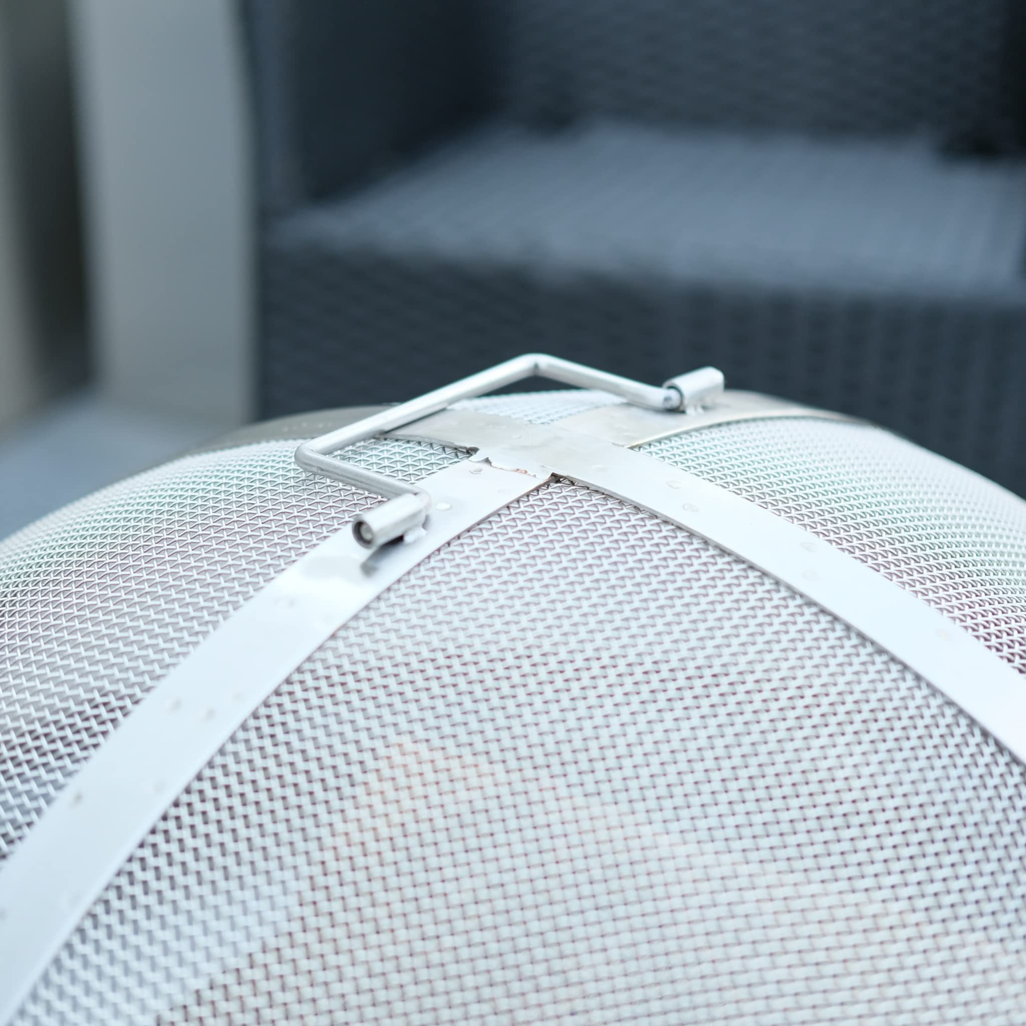 Parascintille in acciaio inox per braciere da fuoco, diametro 60 cm