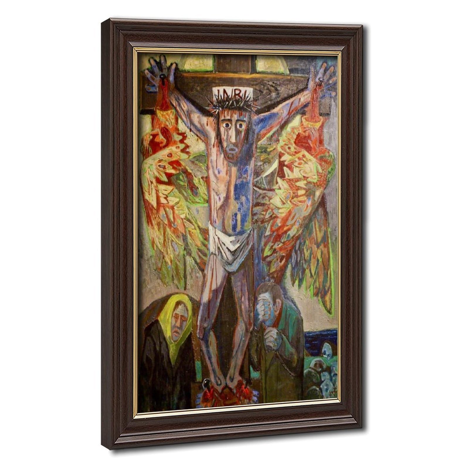 WCYB The Great Crucifixion by Otto Dix – Powerful Religious Expressionist – Vintage German War Era Wall Prints Posters Canvas Deco Paintings Wall Art For O