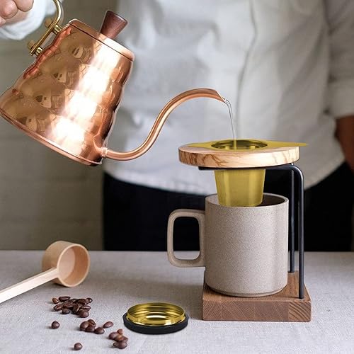 Miniatura 6 de Paquete de dos cestas infusoras de té de acero inoxidable, filtro de té con colador pequeño y tapa, difusor de té para té suelto, experiencia de