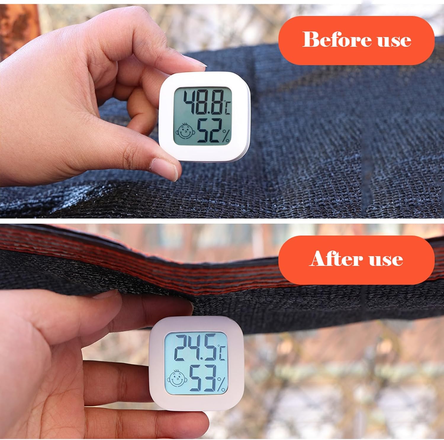 4x12m Black Shade Cloth - Sunblock Cover with Grommets for Garden, Greenhouse, and Plant Protection - Durable Shade Netting for Outdoor Use