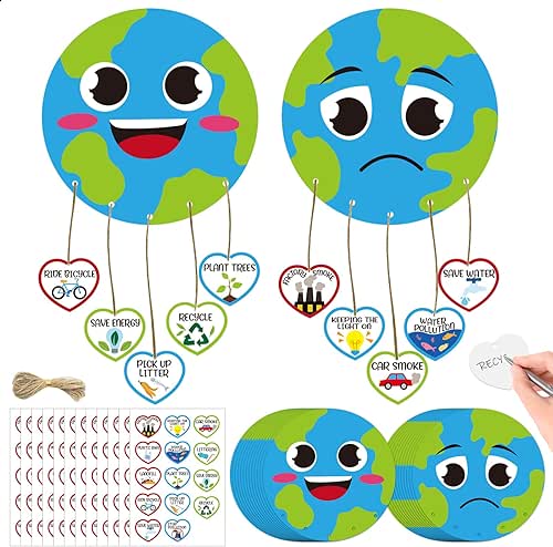 Cinrobiye 24 Set Earth Day Crafts Kit Save The Planet