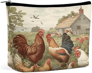 Chickens And Farm Toiletry Bag Portable Large...