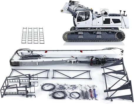TOUCAN RC HOBBY LESU Metal 1/14 RC Full Hydraulic Excavator LR960 KIT DIY Demolition Arm Model for Adult