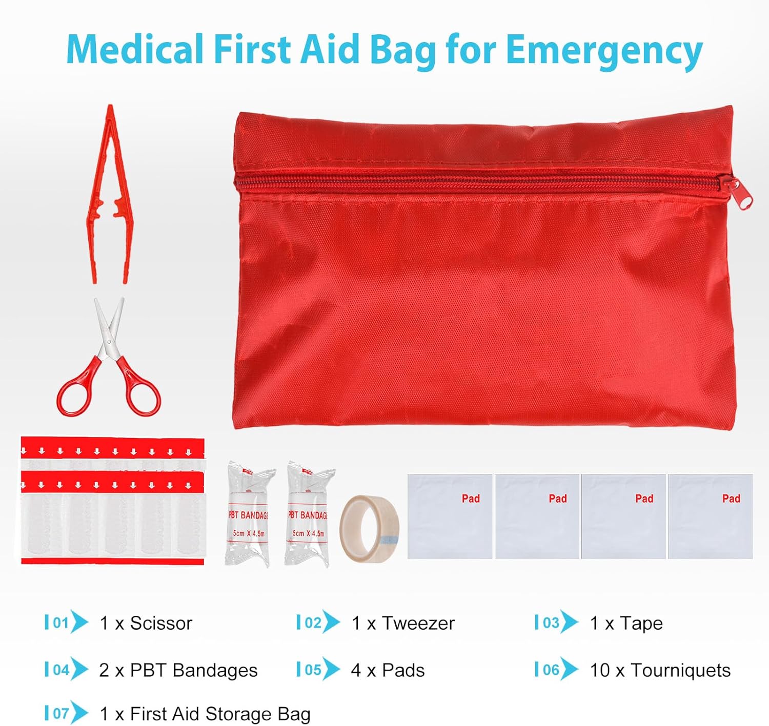 Car Emergency Roadside Tool kit,Road Side Safety Assistance Kit for Women Men Adult,Auto Truck Vehicle Emergency Bag with Shovel Jumper Cable First Aid Kit image 7 of 7 B09V2MNKKL