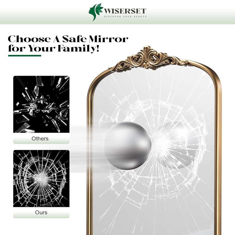 Amazon.com: Wiserset Arched Antique Wall Mirror, 22