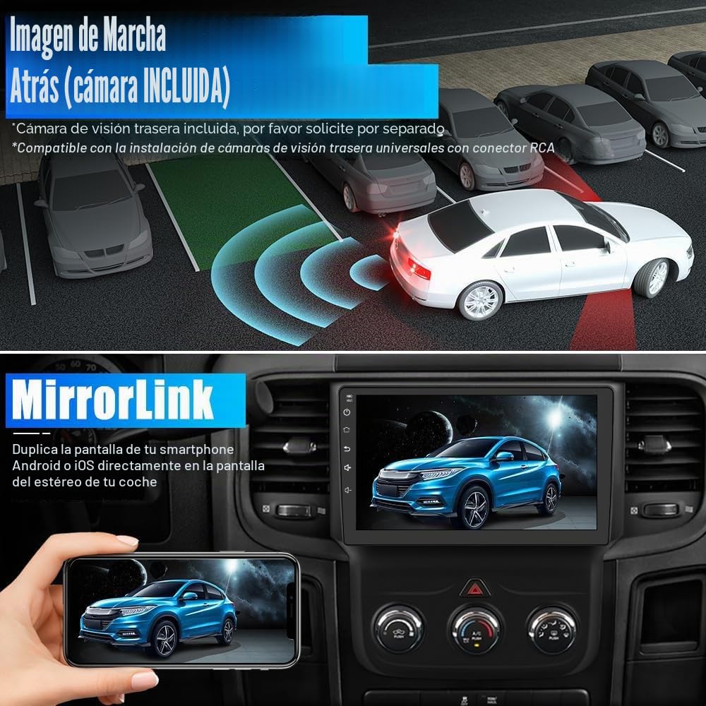【2+64G】 Android 16 Autoradio con navi para Citroen Berlingo 2018-2020-Incorporado CarPlay/Android Auto/GPS-IPS 2.5D 10.1" Pantalla-Dab/Bluetooth 5.0/Control del Volante/USB/WiFi/MirrorLink/4G