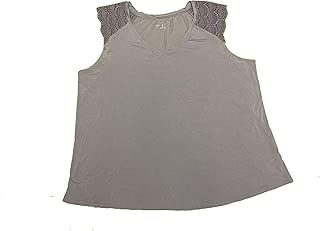 Ava + Viv Women's Plus Size Sleeveless Tank Top Lace Shirt XXX-Large Purple - coolthings.us