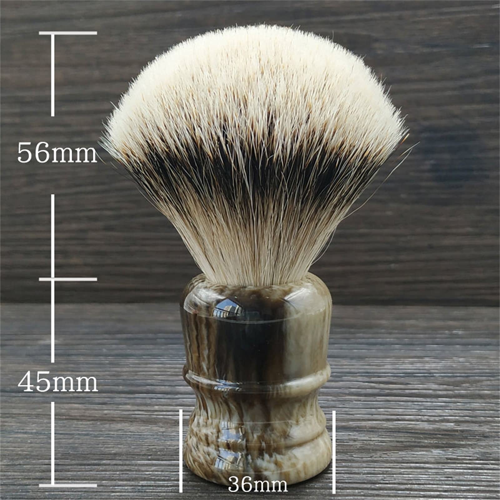 Pennello da Barba Alta qualità Pelo di Tasso Puro Regalo per l'Uomo Barba Pennello in Schiuma Fatto a Mano Pennello da Barba Bagnato
