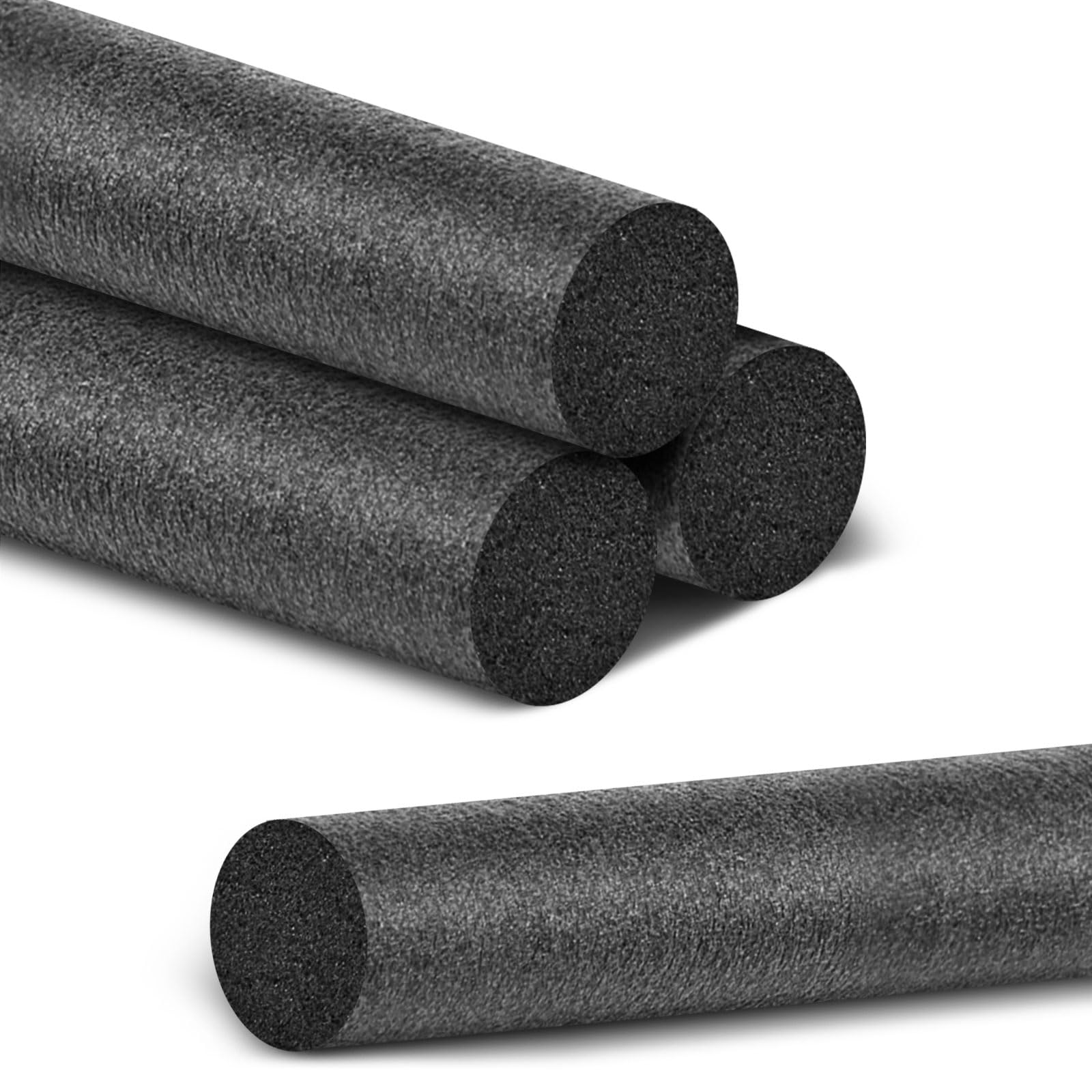 Photo 1 of Pangda 4 Pcs 3 x 39.3 Inches Foam Backer Rod Grey Closed Cell Backer Rod Caulking Foam Tube Concrete Expansion Joint Driveway Crack Filler Rope for Joints Crack Filling Industrial Sealants