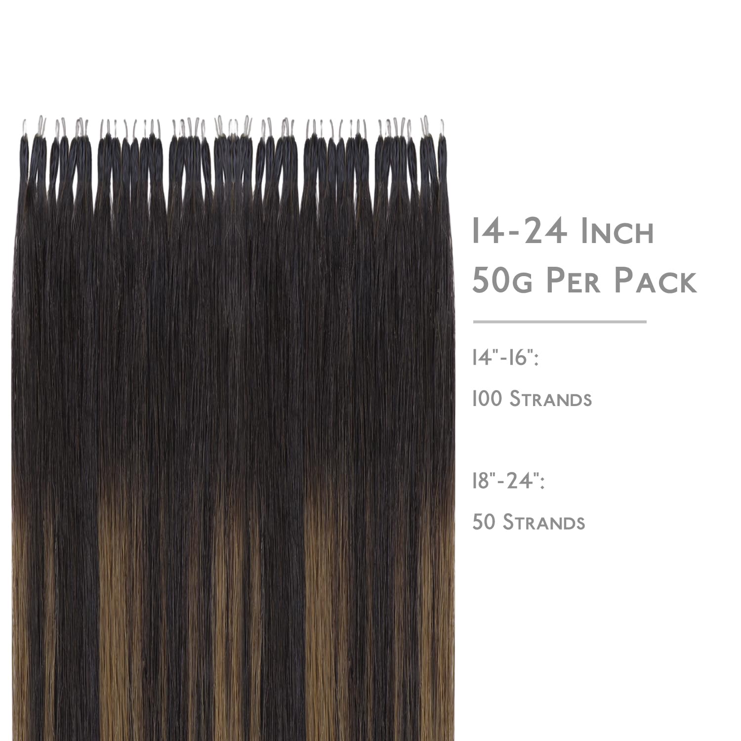 WENNALIFE Nano Hair Extensions Real Human Hair - Image 2