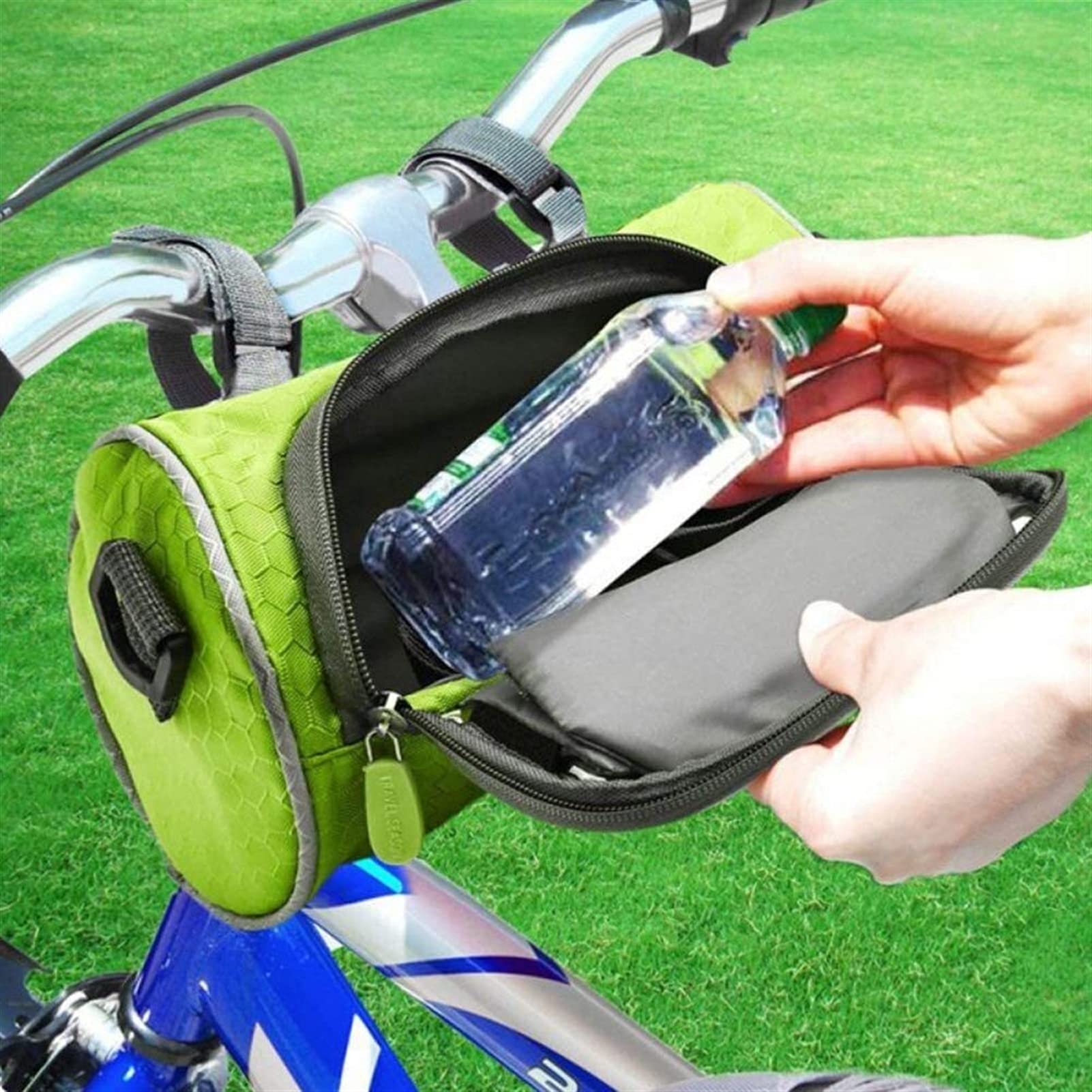 Bolsa Delantera for Bicicleta, Bolsa Frontal de Gran Capacidad con Pantalla táctil, Equipo Ciclismo Resistente a la Lluvia