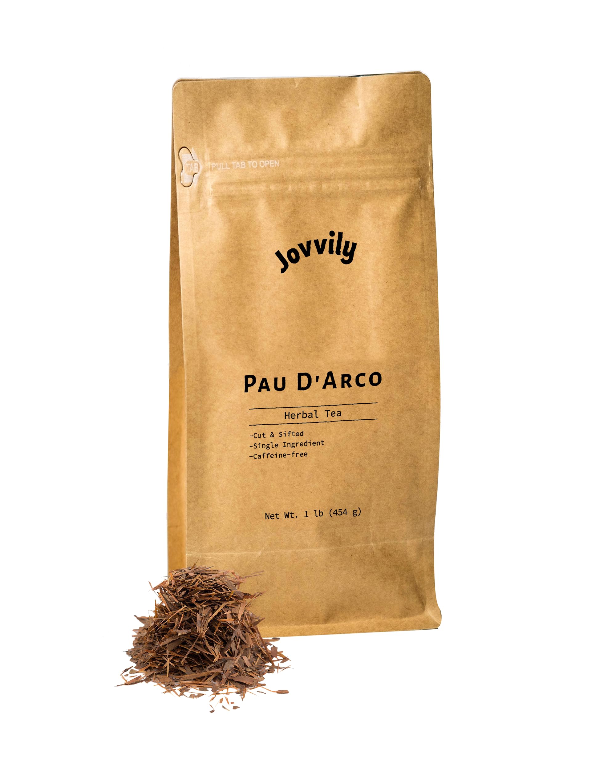 Jovvily Pau D'Arco - 1 lb - Cut & Sifted - Herbal Tea - Caffeine Free