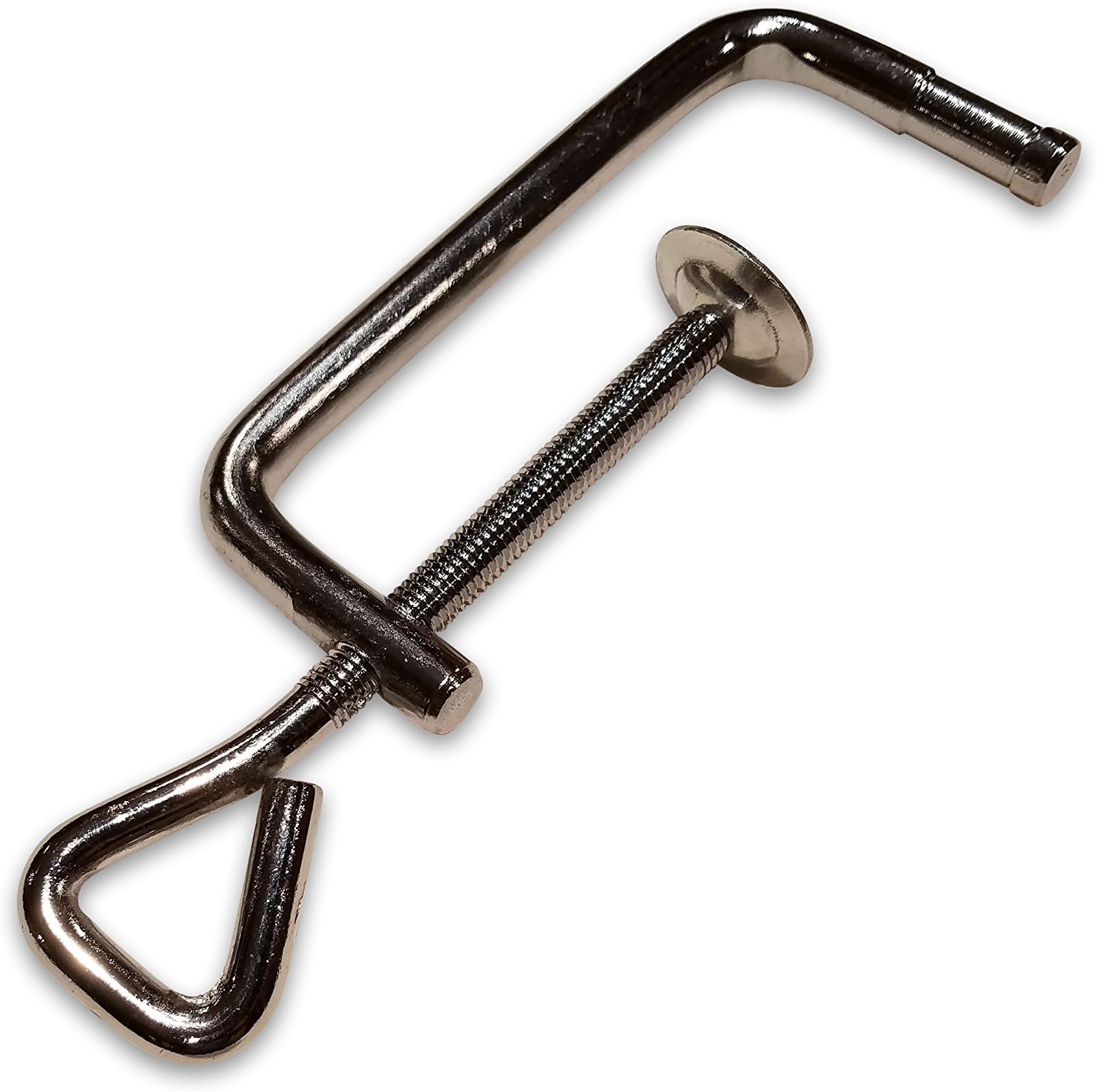 Pasta Machine Clamp | Universal Pasta Maker Replacement Clamp, Works With Most Brands, including Atlas Marcato and Cestari | Chrome and Black, Extra Large Opening