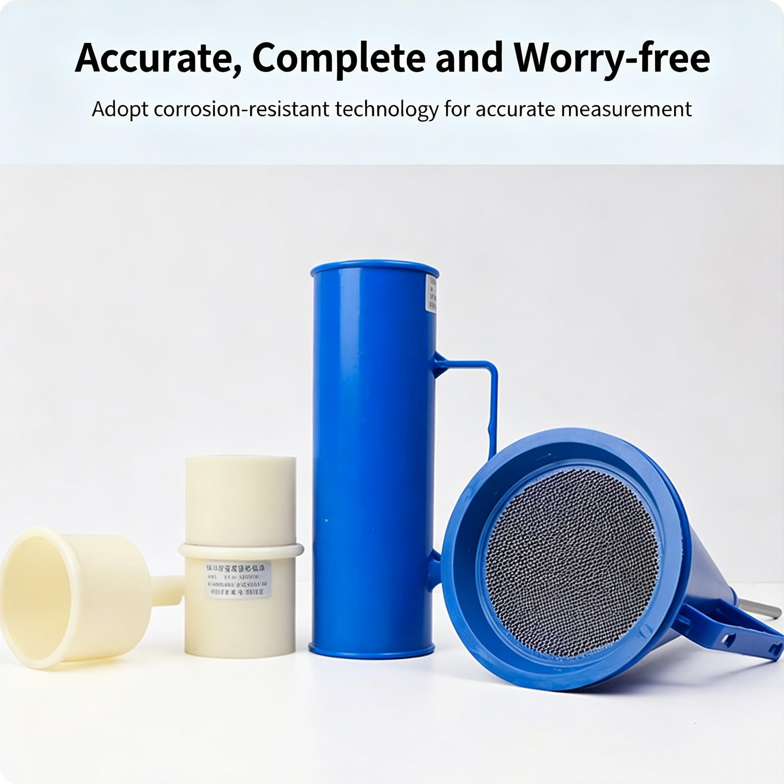 Kit Viscosimetro portatile per fango, 3 pezzi, tester per liquami, contenuto di sabbia, idrometro, viscosimetro con scatola in alluminio, reometro preciso per analisi di laboratorio