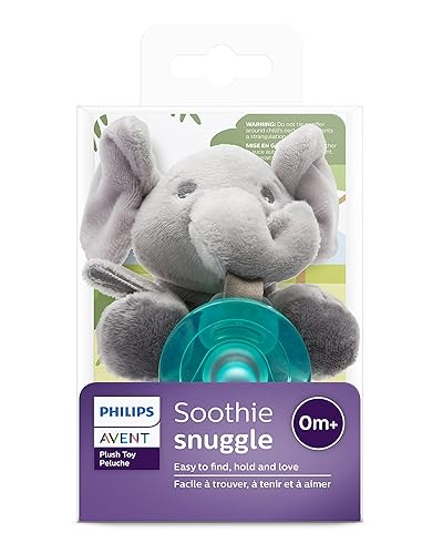 Miniatura 10 de Philips Avent Chupeta Soothie Snuggle, 0 m+, jirafa, SCF347/01 Elefante,Jirafa,Koala,Animal Mono,Seal,Ranura