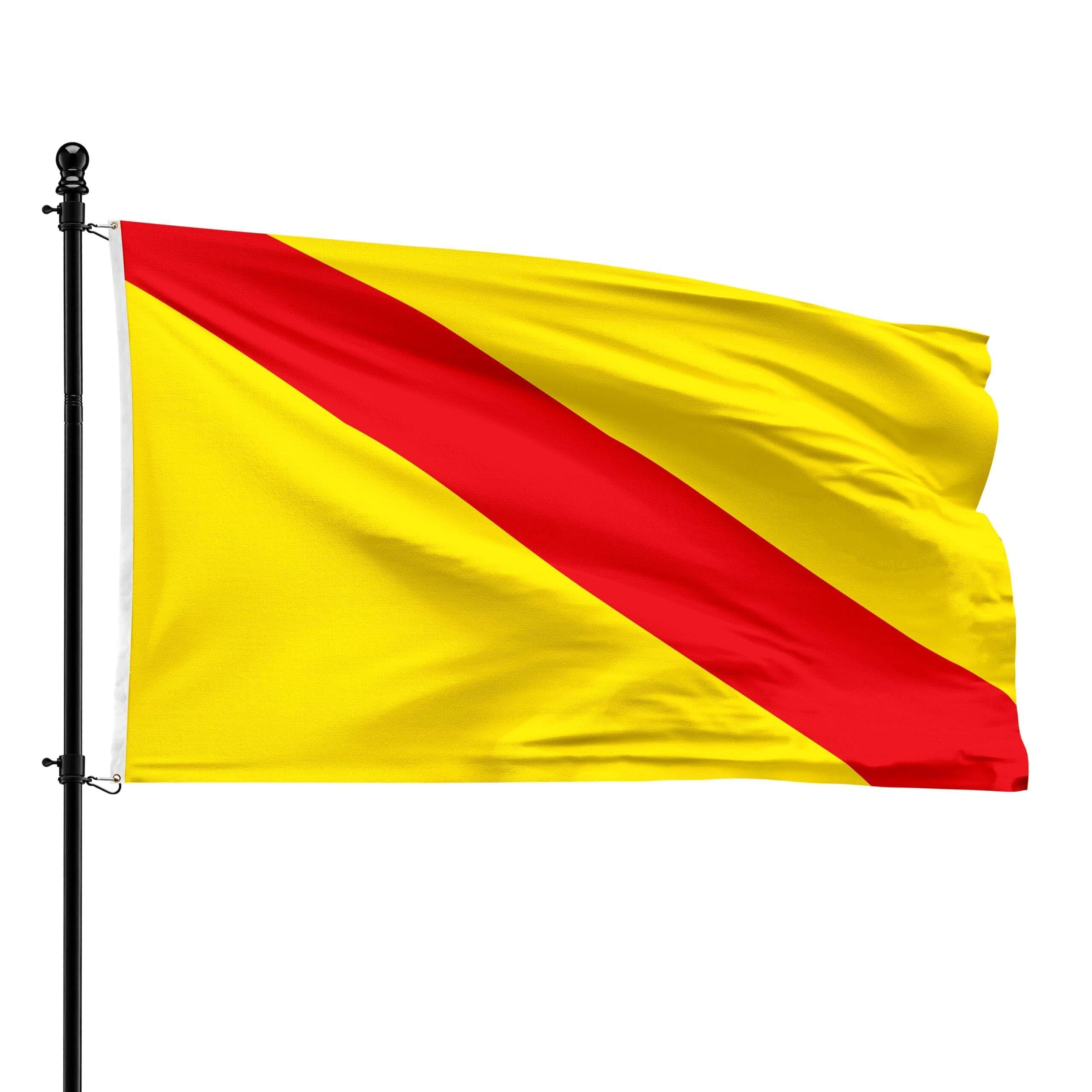 Drapeau Hove 90x150 cm résistant au ternissement pour pavoisement extérieur net