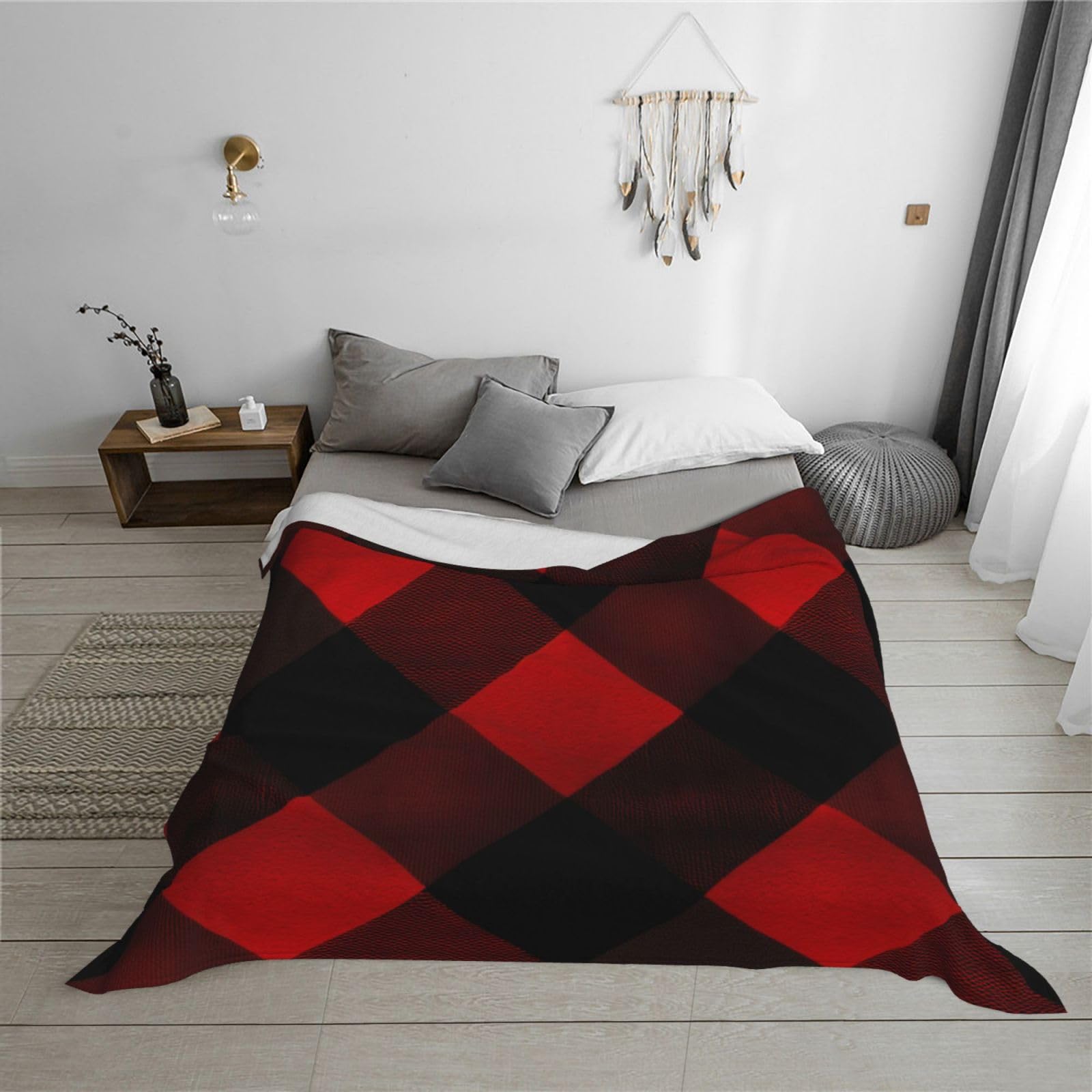 Superweiche Chenille-Strickdecke Grob Gestrickt - Handgewebt & Gemütlich Für Sofa, Bett & Als Deko (152x203 Cm, Weiß)