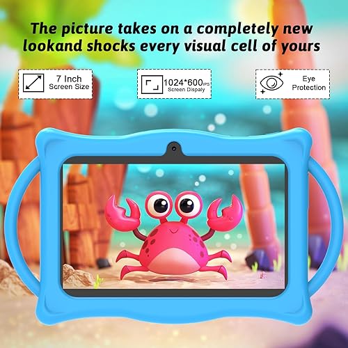 Miniatura 2 de Tablet Android Kids de 7 pulgadas, Tablets para Niños, 4 GB de RAM 32 GB ROM Quad Core Tablet para niños pequeños con funda a prueba de golpes,
