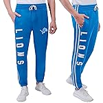 Ultra Game NFL Official Adults Active Super Soft Fleece Game Day Jogger Sweatpants - Unisex, Detroit Lions, Team Color, Medium