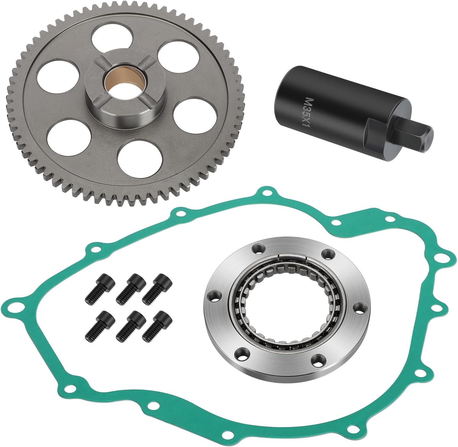 Starter Starting Clutch One Way Gear Bearing Gasket