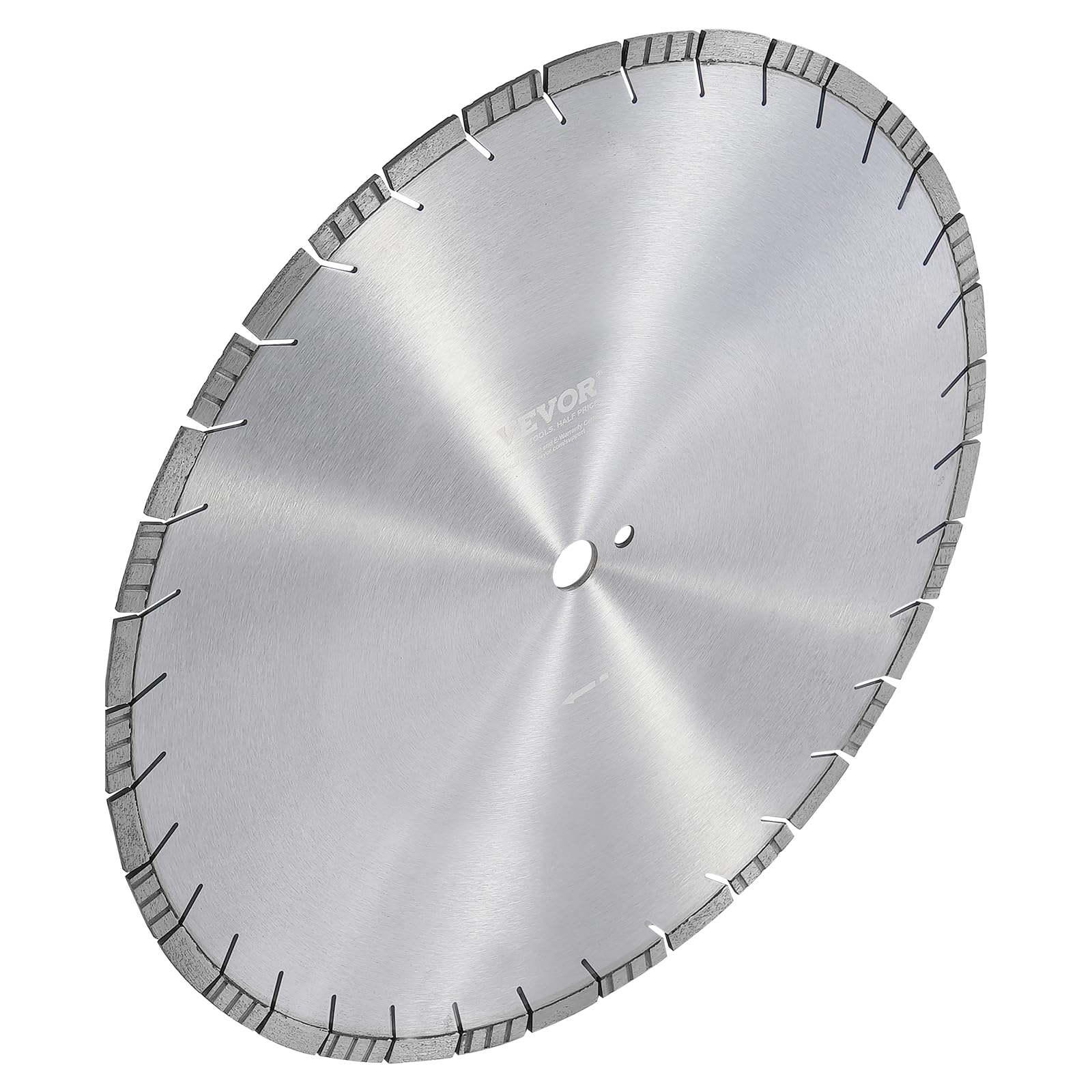 VEVOR Disco de Corte de Diamante 500 mm Disco de Diamante Húmedo o Seco Hoja de Sierra con Dientes Inclinados 12 mm Diámetro del Orificio Central Universal 25,4 mm Para Hormigón, Azulejos, Ladrillo