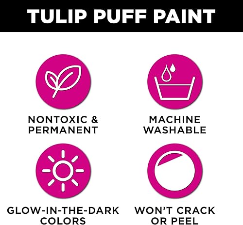 Miniatura 4 de TULIP Puff Paint Glow Natural 4 fl. oz. Paquete de 3