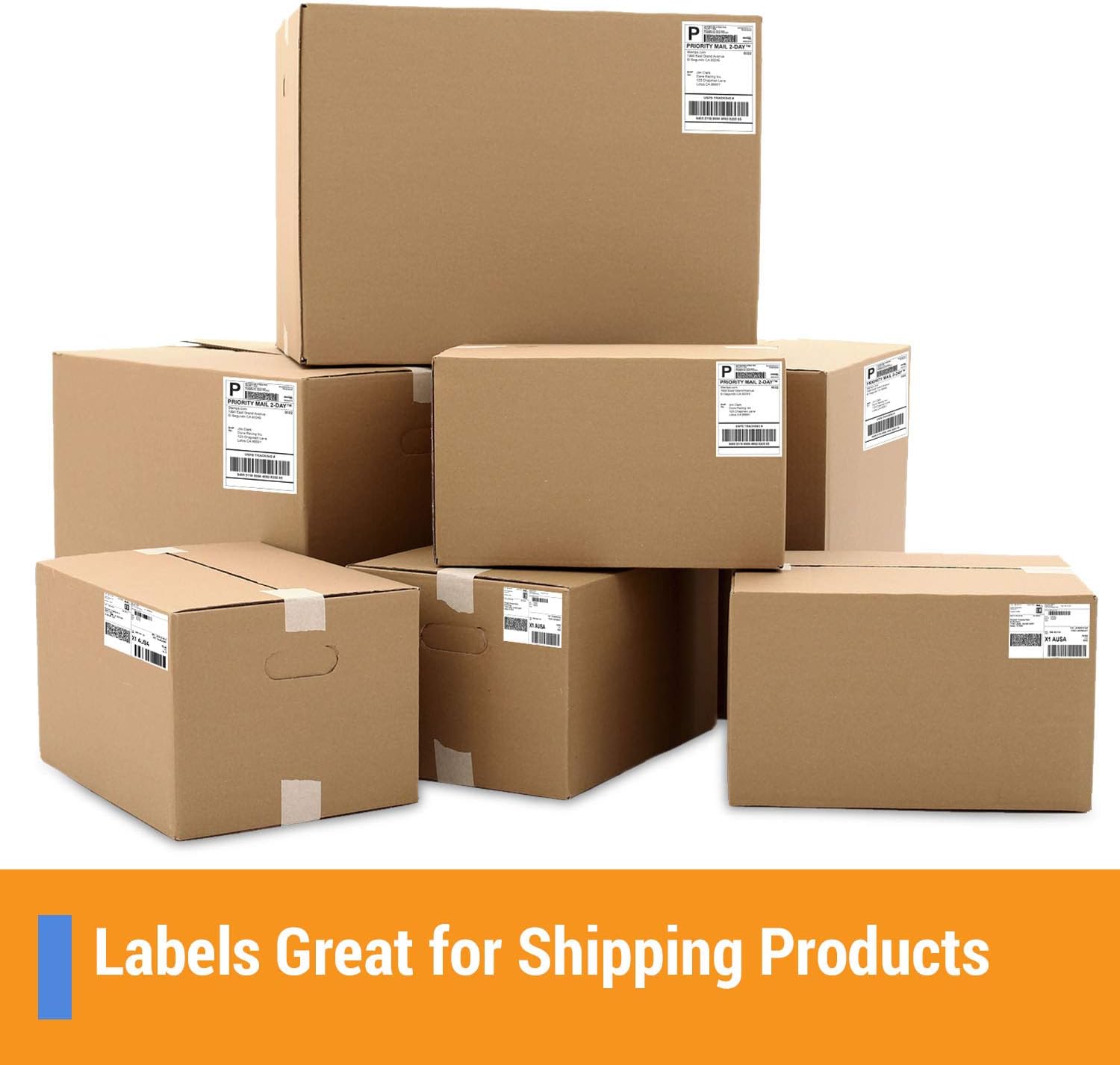 OfficeSmartLabels Stamps.COM SDC-1200, 4-1/4 X 6-3/4 inch Shipping Labels for Laser & Inkjet Printers (4.25 x 6.75 inch, 2 per Sheet, White, 300 Labels, 150 Sheets)