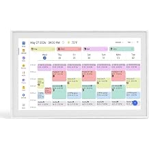 15.6" Digital Calendar, Smart Family Planner, Snow Speckle White