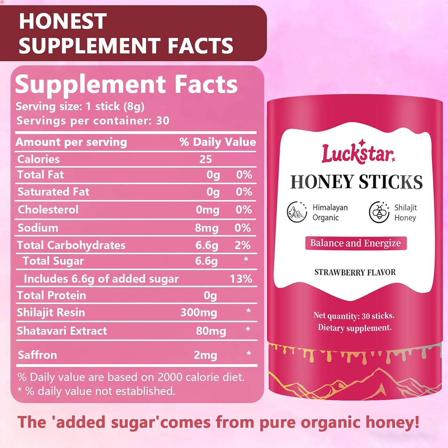 Himalayan Shilajit Honey Sticks – 75%+ Fulvic Acid, 85+ Trace Minerals | Natural Energy & Immunity Booster | Easy Single-Use 30 Packets - Image 2