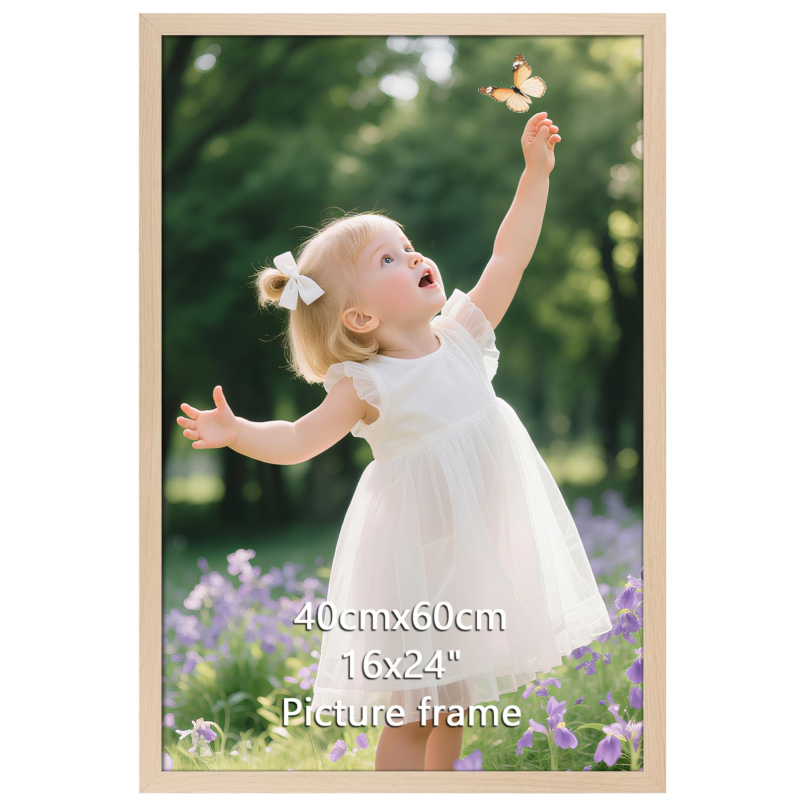 Cadre 40x60 cm naturel aluminium pour affiche poster decoration