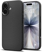 Vista 37 de Spigen Liquid Air - Funda diseñada para iPhone 13 Mini (2021), color negro mate